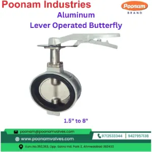 Aluminum Lever Butterfly Valve 1.5 to 8 inch